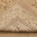 Vintage Isparta Turkish Area Rug 7x10 ft — Beige & Brown Floral (No. 58769)
