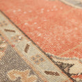 Vintage Isparta Turkish Area Rug 5x10 ft — Red Floral