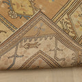 Vintage Muğla Turkish Area Rug 5x7 ft — Brown & Beige Geometric