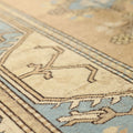 Vintage Muğla Turkish Area Rug 5x7 ft — Brown & Beige Geometric