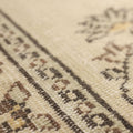 Vintage Manisa Turkish Area Rug 6x9 ft — Beige Floral (No. 58798)