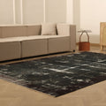 Vintage Isparta Turkish Area Rug 6x10 ft — Gray Overdyed (No. 58800)