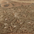 Vintage Isparta Turkish Area Rug 6x9 ft — Beige & Brown Floral (No. 58809)