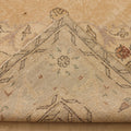 Vintage Isparta Turkish Area Rug 6x10 ft — Beige & Gray Floral (No. 58810)