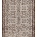 Vintage Isparta Turkish Area Rug 6x9 ft — Gray Floral (No. 58813)