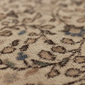 Vintage Isparta Turkish Area Rug 6x9 ft — Beige & Brown Floral (No. 58814)