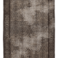 Vintage Isparta Turkish Area Rug 6x10 ft — Gray & Brown Floral (No. 58819)