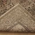Vintage Isparta Turkish Area Rug 6x10 ft — Gray & Brown Floral (No. 58819)