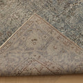 Vintage Isparta Turkish Area Rug 6x9 ft — Gray & Blue Overdyed