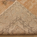 Vintage Isparta Turkish Area Rug 6x9 ft — Beige & Gray Floral (No. 58822)