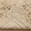Vintage Manisa Turkish Area Rug 6x9 ft — Beige & Brown Floral