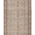Vintage Isparta Turkish Area Rug 6x9 ft — Beige & Brown Floral