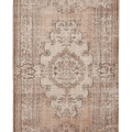 Vintage Isparta Turkish Area Rug 6x10 ft — Beige & Brown Floral