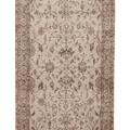 Vintage Isparta Turkish Area Rug 6x10 ft — Beige & Brown Floral