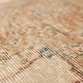 Vintage Isparta Turkish Area Rug 5x8 ft — Beige & Brown Floral