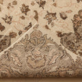 Vintage Isparta Turkish Area Rug 5x9 ft — Beige & Brown Floral