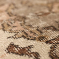 Vintage Isparta Turkish Area Rug 5x9 ft — Beige & Brown Floral