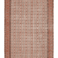 Vintage Manisa Turkish Area Rug 6x9 ft — Beige & Orange Geometric