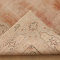 Vintage Sivas Turkish Area Rug 6x10 ft — Beige & Orange Floral