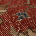 Vintage Isparta Turkish Runner Rug 2x8 ft — Red & Beige Floral