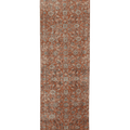 Vintage Isparta Turkish Runner Rug 2x10 ft — Orange & Beige Floral (No. 59257)