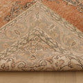 Vintage Isparta Turkish Area Rug 6x10 ft — Orange & Beige Floral (No. 59268)