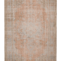 Vintage Manisa Turkish Area Rug 6x10 ft — Beige & Orange Floral