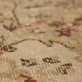 Vintage Isparta Turkish Area Rug 6x10 ft — Beige & Red Floral (No. 59285)