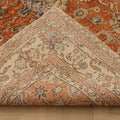 Vintage Isparta Turkish Area Rug 6x10 ft — Orange & Beige Floral (No. 59289)