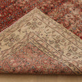 Vintage Isparta Turkish Area Rug 6x9 ft — Red & Beige Floral