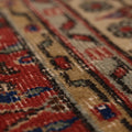 Vintage Isparta Turkish Area Rug 6x9 ft — Red & Beige Floral