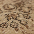 Vintage Isparta Turkish Area Rug 6x9 ft — Beige & Brown Floral (No. 59300)