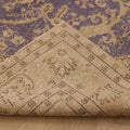 Vintage Isparta Turkish Area Rug 6x10 ft — Blue & Beige Floral (No. 59309)