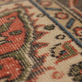Vintage Isparta Turkish Area Rug 5x9 ft — Red & Beige Floral