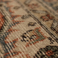 Vintage Isparta Turkish Area Rug 6x9 ft — Orange & Gray Floral