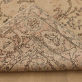 Vintage Isparta Turkish Area Rug 6x10 ft — Beige & Brown Floral (No. 59339)