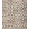 Vintage Isparta Turkish Area Rug 6x10 ft — Beige & Green Floral