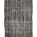 Vintage Manisa Turkish Area Rug 6x10 ft — Gray Floral