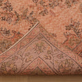 Vintage Isparta Turkish Area Rug 5x9 ft — Orange & Brown Floral
