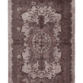 Vintage Manisa Turkish Area Rug 6x9 ft — Brown & Gray Floral