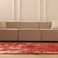 Vintage Isparta Turkish Area Rug 5x9 ft — Red Overdyed
