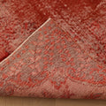 Vintage Isparta Turkish Area Rug 5x9 ft — Red Overdyed