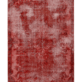 Vintage Isparta Turkish Area Rug 5x9 ft — Red Overdyed