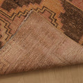 Vintage Malatya Turkish Doormat 2x3 ft — Pink & Brown Geometric