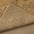 Vintage Malatya Turkish Doormat 2x3 ft — Beige & Brown Geometric