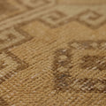 Vintage Malatya Turkish Doormat 2x3 ft — Beige & Brown Geometric