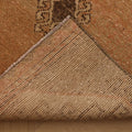Vintage Malatya Turkish Runner Rug 3x13 ft — Beige & Brown Geometric