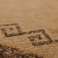 Vintage Malatya Turkish Runner Rug 3x13 ft — Beige & Brown Geometric