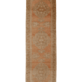 Vintage Kırşehir Turkish Runner Rug 3x13 ft — Orange & Brown Floral