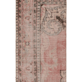 Vintage Manisa Turkish Runner Rug 2x5 ft — Pink & Beige Distressed